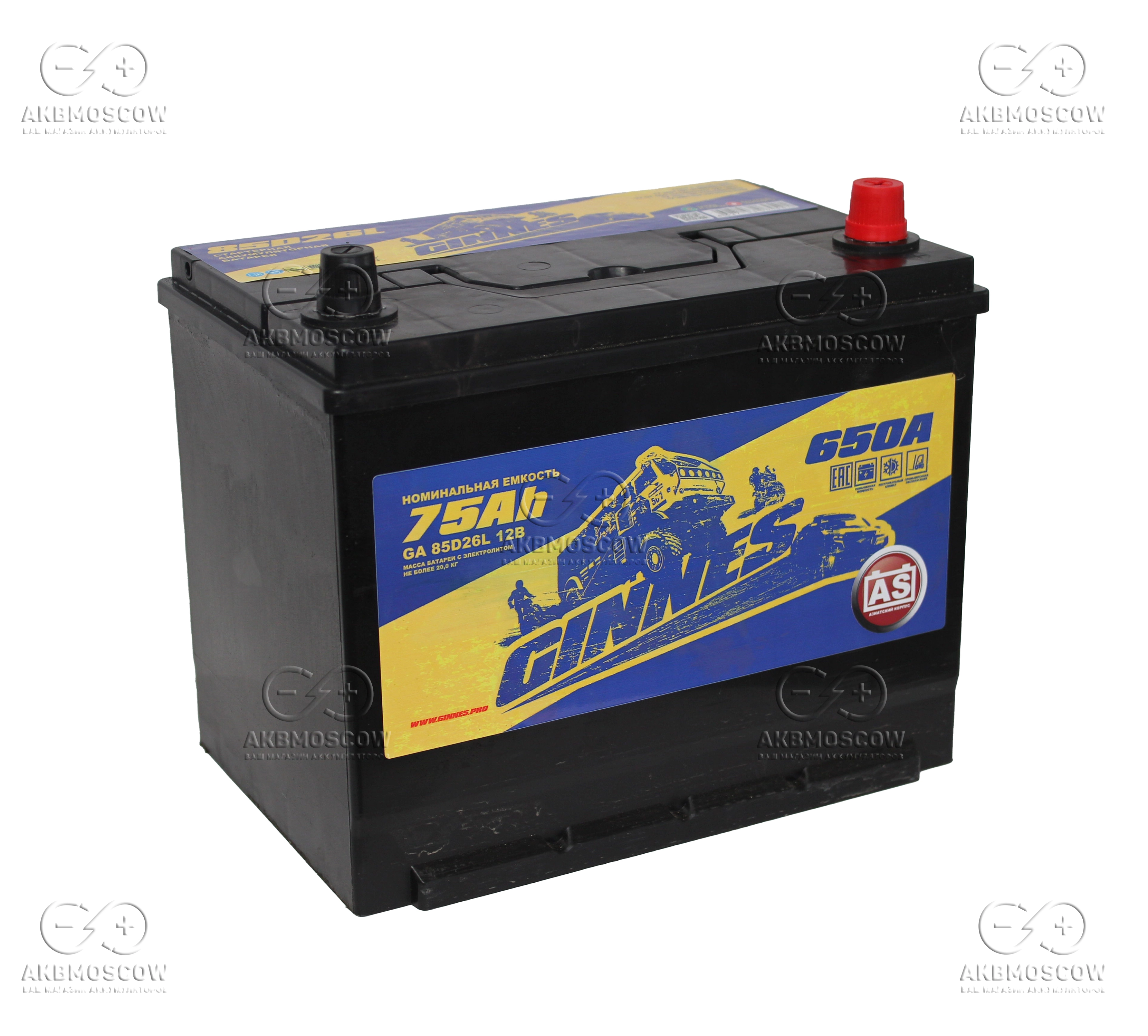 GINNES Asia 75.1 / 85D26R 75 Ач