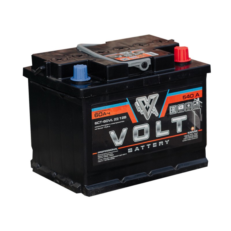 VOLT PROFESSIONAL 6СТ-60VL(0)LB 60 Ач