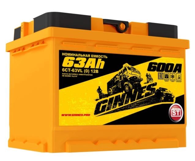 GINNES 6СТ-63.1 63 Ач