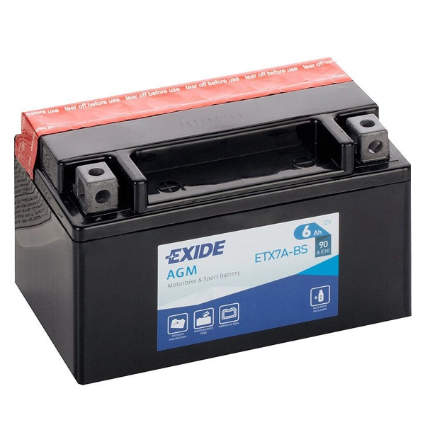 Exide ETX7A-BS 12N7E-4B 90А 6 Ач