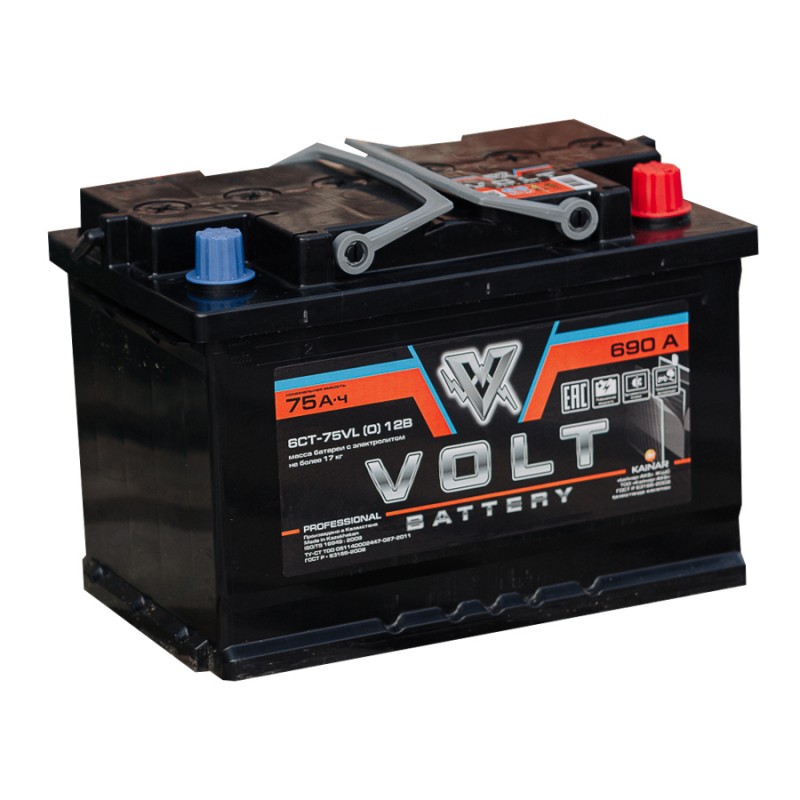 VOLT PROFESSIONAL 6СТ-75.0 75 Ач