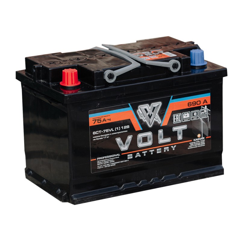 VOLT PROFESSIONAL 6СТ-75.1 75 Ач